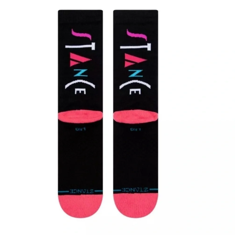 STANCE X WADE Casual Dwyane Wade Collection Logo Mod Crew Socks Large 6-12 NWT